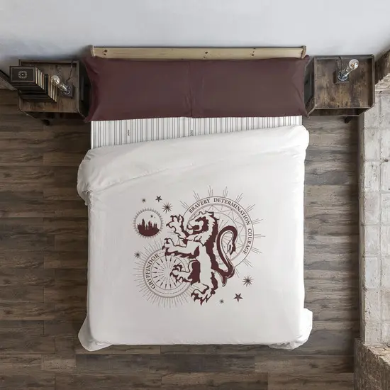 BL BELUM  Funda nórdica Harry Potter, Funda nórdica con botones 100% algodón modelo Gryffindor Stars - Funda Nórdica Extrasuave - Funda Nórdica 100% Made in Spain - 1