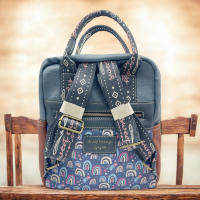 Mochila Sweet Candy - Varios Bolsillos y Compartimentos- C-268-01 - Colección Viajes - 30x24x12cm - Diseño Vintage y Funcional. - details 3