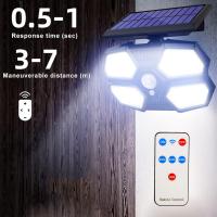 Luces de Seguridad Solares para Exteriores con Sensor de Movimiento - IP65 - 180LED - 3 Modos de Iluminación - Luz Solar para Puerta de Entrada, Jardín, Garaje - Marca No Especificada - details 5