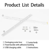 Lámpara De Armario LED Con Sensor De Movimiento Ultrafina Inalámbrica Para Cocina Dormitorio Armario Iluminación Interior - details 11