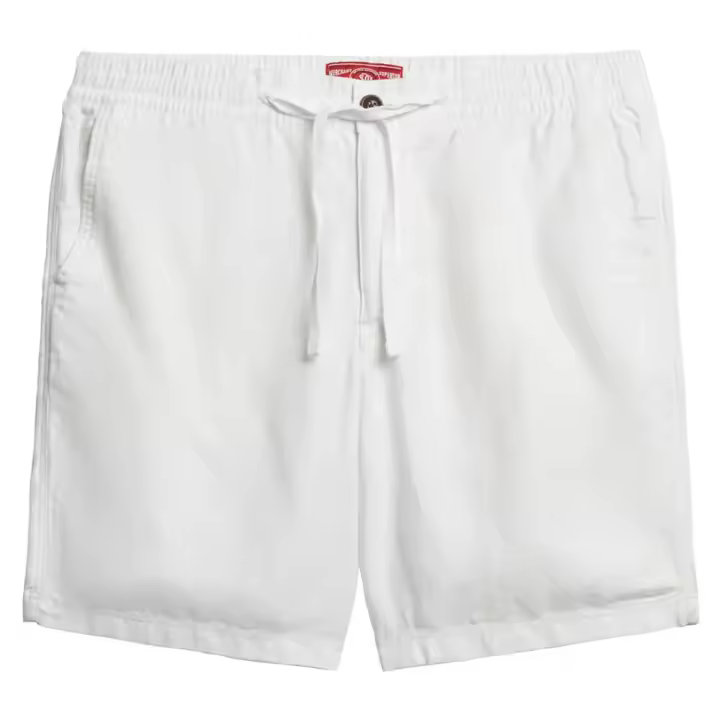 Superdry Pantalones Cortos Merchant Linen Blanco - 1