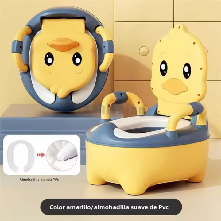Asiento De Instrucción Para Niños Y Niños With Diseño De Pato Seguro Y Portátil Para Bebés De 1 A 6 Años - 1