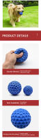 Juguetes Para Perros Resistentes Al Masticar Interactivos Con Sonido De Lanzamiento Bolas De Honeypot Fáciles De Rodar Para Limpieza De Dientes De Tu Mascota - details 0
