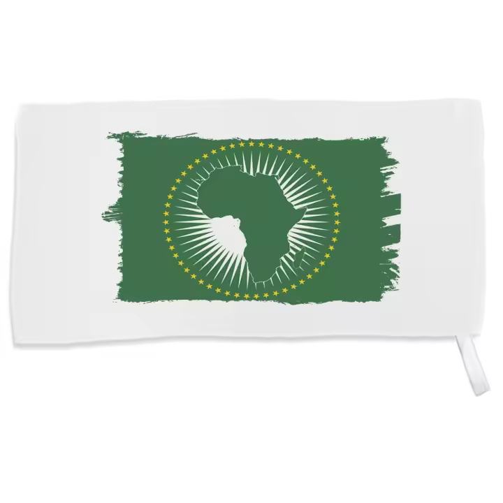 MERCHANDMANIA TOALLA PEQUEÑA ABSORBENTE bandera union naciones africanas paises suave personalizada con cinta elastica - 1