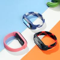 Correa De Pulsera Para Xiaomi Mi Band 6 Nylon Braided Solo Loop Miband4 Miband5 Wristband Compatible Con Mi Band 3 5 6 7 - details 11