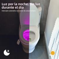 Lámpara Nocturna De Inodoro Con Sensor De Movimiento Y Proyector De Estrellas 7 Colores Recargable Decoración LED Para Baño Y Lavadero - details 3