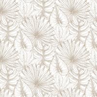 Hulehule Tex - Mantel de Tela Resinada Antimanchas, Impermeable. Estampado Formas Geométricas Beige Sobre  Blanco - SOFIA - details 1
