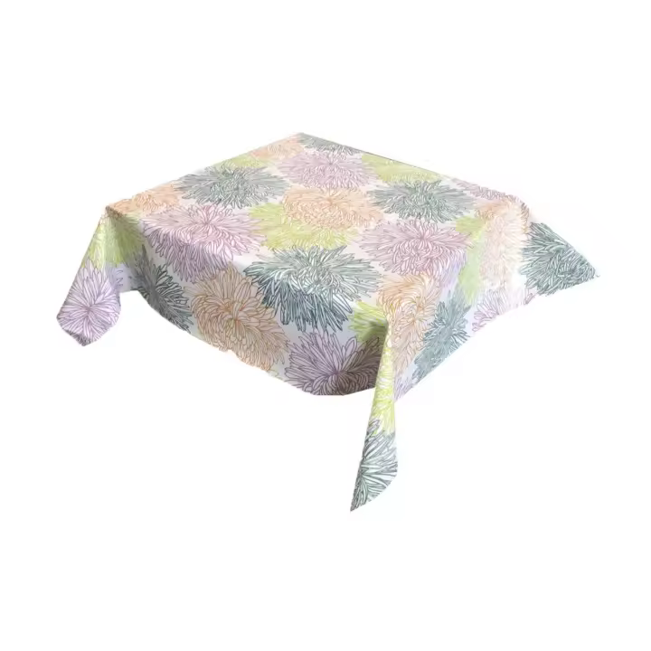 Mantel de hule estampado por metros - Flores Gigantes Colores 43221-1    mantel por metros; manteles; mantel barato; mantel jardín - 1