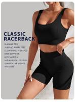 Conjunto Yoga Sin Costuras Top y Shorts Elástico Secado Rápido VIVAVIA - details 0