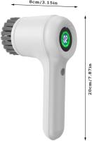Cepillo lavavajillas eléctrico, cepillo giratorio eléctrico, cepillo de ducha inalámbrico con pantalla LED para limpieza de baño, bañera y cocina. Incluye 5 cabezales de repuesto. - details 2