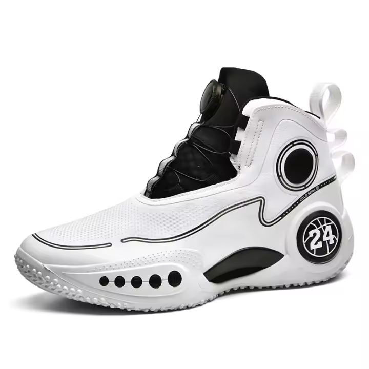 Nuevos Zapatos De Baloncesto Para Hombres 2024 Deportivos Transpirables Zapatillas De Atletismo Para Mujeres Entrenamiento Con Cordones Microfibra CANVAS Suela EVA Tamaño Medium - 1