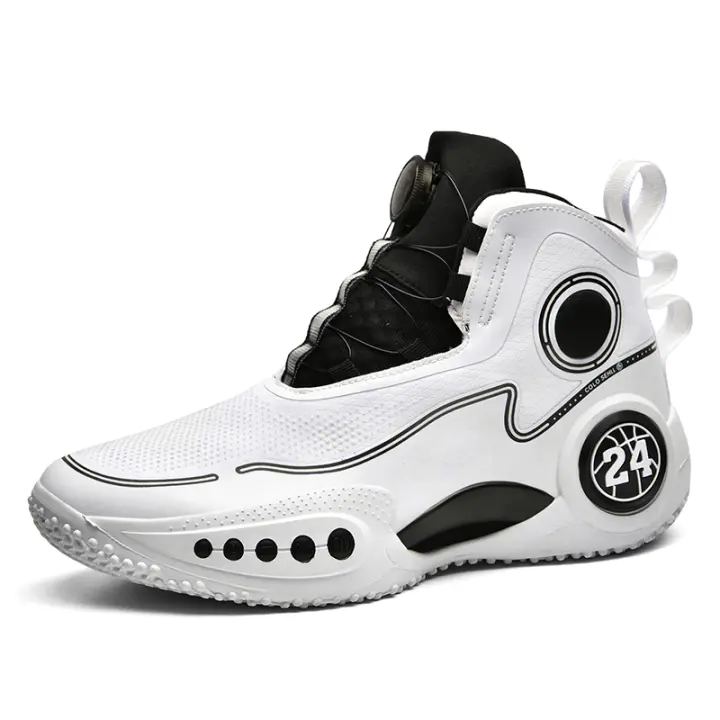 Nuevos Zapatos De Baloncesto Para Hombres 2024 Deportivos Transpirables Zapatillas De Atletismo Para Mujeres Entrenamiento Con Cordones Microfibra CANVAS Suela EVA Tamaño Medium - 1