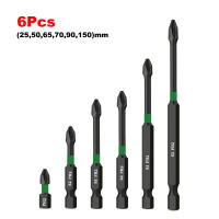 Juego De 6 Piezas De Destornilladores Magnéticos Para Cabezas Cruzadas Resistente Al Carbono Herramienta Multifuncional Para Destornilladores Eléctricos - details 6