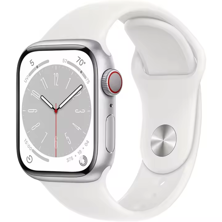 Apple Watch Series 8 GPS Celular 41 mm Ca Aluminio Plata Correa deportiva - 1