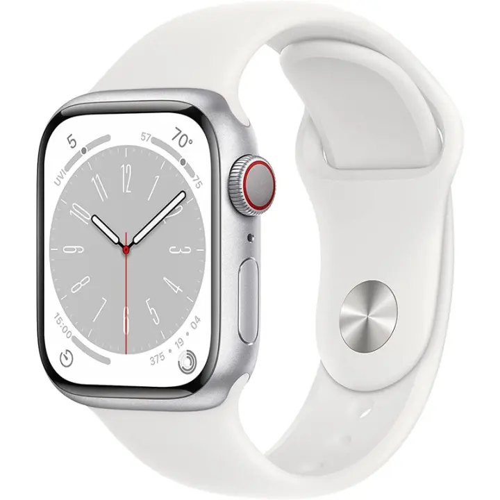 Apple Watch Series 8 GPS Celular 41 mm Ca Aluminio Plata Correa deportiva - 1