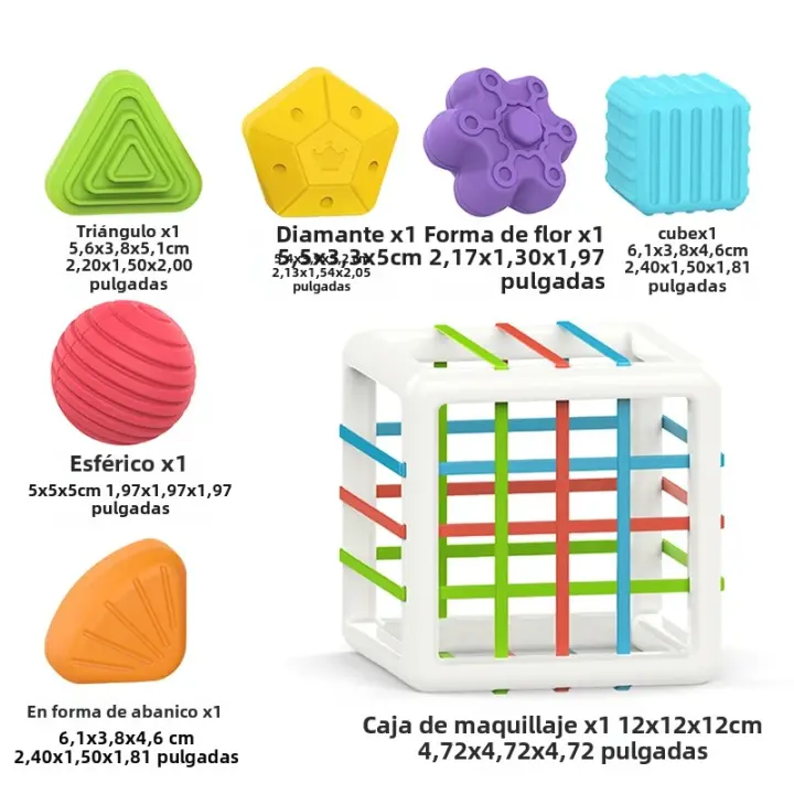 Juguete De Rompecabezas Deportivo Para Niños En Cubos De Color Bloque Para Coordinación Ocular-Motorial Juguetes Educativos Para Bebés - 1