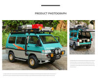 Modelo De Coche Mitsubishi Delica 1:24 RV De Camping Con Luz Y Música Vehículo Off-Road a Escala Puertas Abiertas Regalo De Navidad Para Niños Mayores De 14 Años Metal - details 16