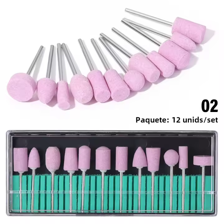 LULAA Set De Accesorios Para Uñas Con Brocas De Uñas Para Gel Y Manicura Corte De Uñas Eléctricas Cabezas De Molienda Herramientas De Manicura Y Pedicura - 1