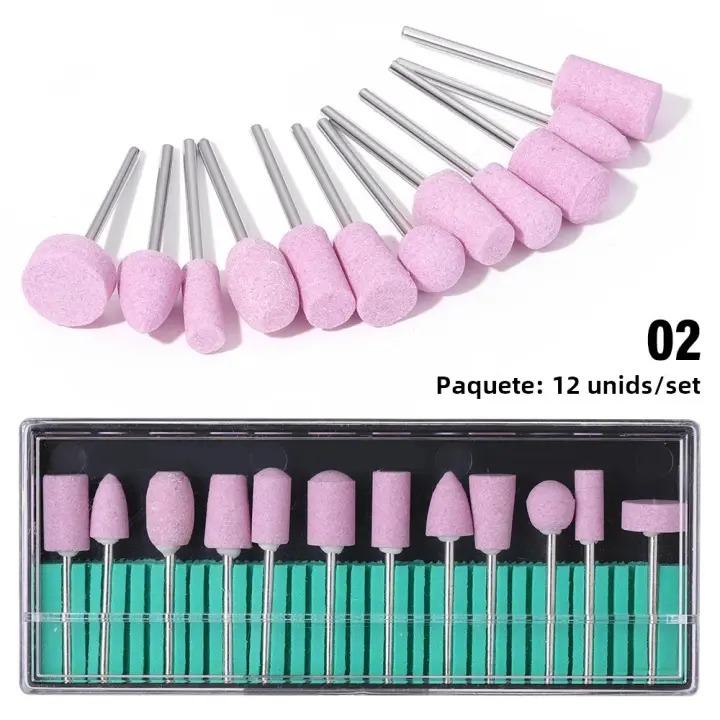 LULAA Set De Accesorios Para Uñas Con Brocas De Uñas Para Gel Y Manicura Corte De Uñas Eléctricas Cabezas De Molienda Herramientas De Manicura Y Pedicura - 1