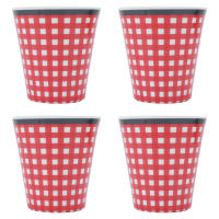 Juego de 4 tazas de porcelana de imitación para bebidas, taza de melamina original para estudiantes, escuelas y hogares - details 0