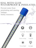 Luz Blanca/Azul LED de Acuario Peces Tanque Clip Lámpara Iluminación de Plantas de Acuario con Luz con Diferente Voltaje Longitud - details 0