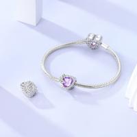 Encanto De Plata De 925 Para Pulsera Con Barco De Paseo Y Corazón Joyería Fina Para DIY Regalo Con Cuentas De Papel Y Rosas - details 10