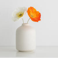 Vaso De Flor Cerámico Blanco Alargado Estilo Nórdico Minimalista Decoración De Escritorio Para Arreglo Floral Y Flores - details 9