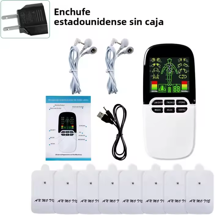 Masajeador Eléctrico De Músculo Ems Estimulador Tens Con Terapia De Baja Frecuencia Dispositivo De Alivio Del Dolor Corporal Electrodo De Pads - 1