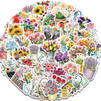 50PCS Pegatinas De Graffiti Florales Variadas Para Regalos De San Valentín Aniversarios Decoración De Teléfonos Móviles Patinetas Cuaderno - details 5