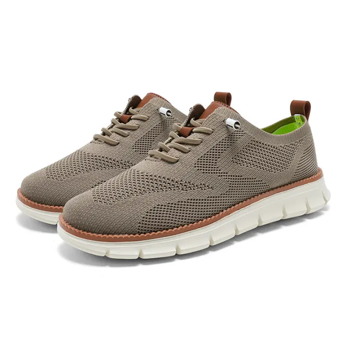 Zapatos Casuales Para Hombre Talla Grande 2024 Malla Tejida Ligera Y Cómoda Para Trabajo Y Conducir Zapatillas De Verano Transpirables Para Paseo Al Aire Libre - 1