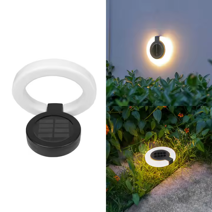 1/4PCS Luces Solares Impermeables Para Exterior Iluminación De Ambiente Lámparas Enterradas De Pared Para Decoración De Jardín Y Balcón - 1