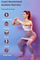 3Pcs Bandas De Resistencia De Tela Para Caderas Y Glúteos Ejercicio De Squat Y Estiramiento De Círculo Aparato De Gimnasio Y Yoga Para Fortalecimiento De Piernas Y Cintura - details 2