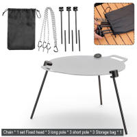 Sartén De Barbacoa Coreana Multiusos Antiadherente Para Panqueques Redondos Viajes Camping Fritura Plancha Herramienta De Barbacoa Para El Hogar - details 7