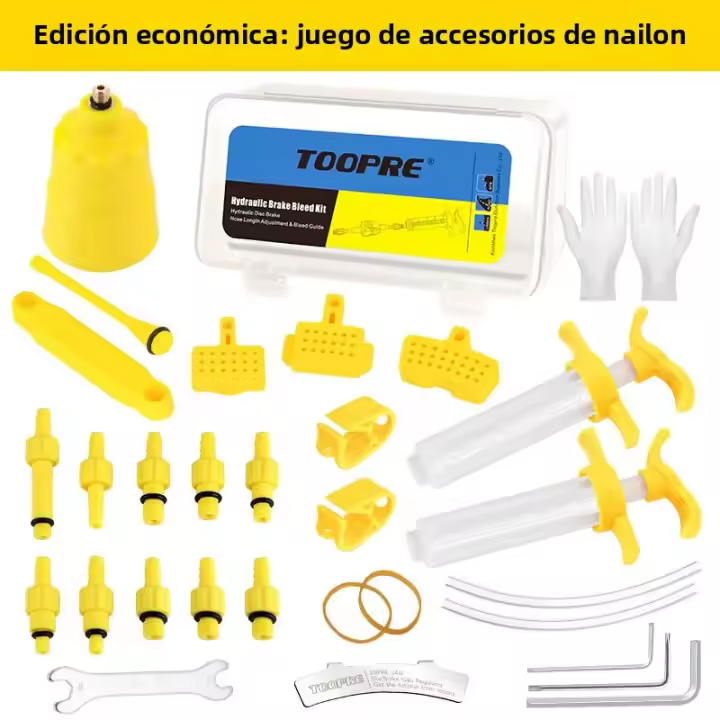Herramienta De Cambio De Aceite De Freno Disco Toopre Para Bicicletas Montaña Versión Universal Con Joints Metálicos - 1
