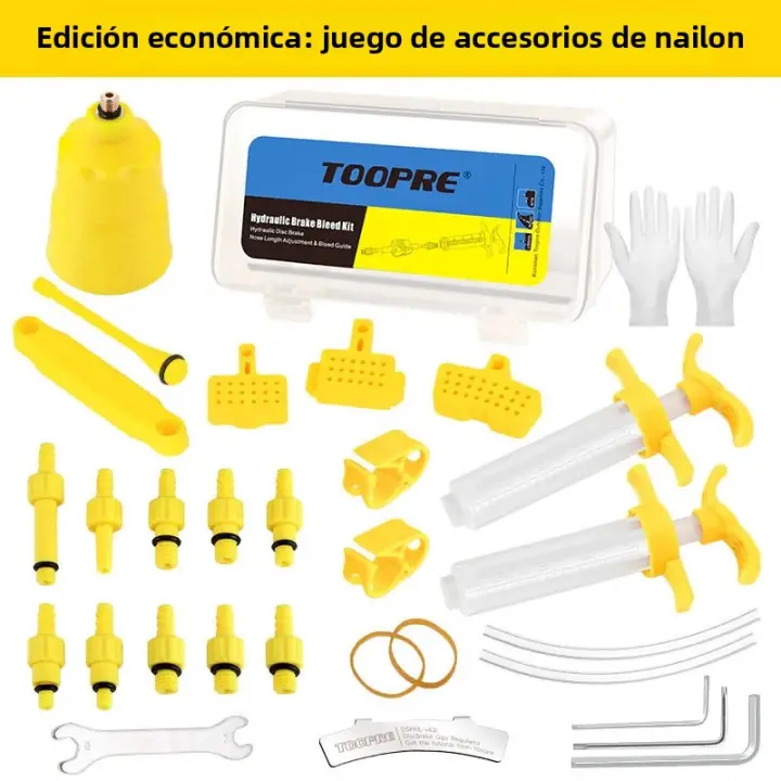 Herramienta De Cambio De Aceite De Freno Disco Toopre Para Bicicletas Montaña Versión Universal Con Joints Metálicos - 1