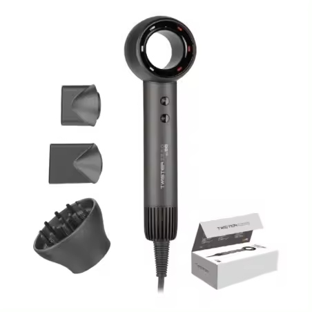 Secador de Pelo Asuer Twister Zero con Potente Motor Brushless y Secado Ultrarrápido - Tecnología Iónica Integrada - 1500W - Volumen de Aire 68,1 m3/h - Peso 305 grs - 1