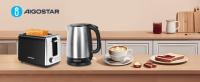 Combo Desayuno Premium: Tostadora 2 Rebanadas 750W + Hervidor Eléctrico 2000W, 1.7L, , Acero Inoxidable, Sin BPA - details 0