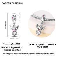 Pendiente Original De Joyería De Moda Clásica Serie Romántica Loto De Bolas S925 Plata Pura Con Zirconia Regalo DIY - details 17