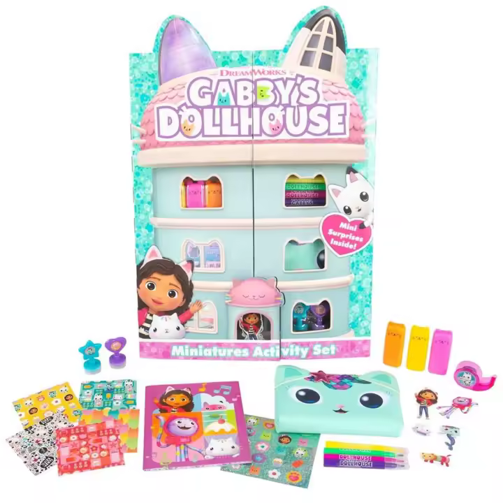 Set actividades GabbysDollHouse, La Casa de Muñecas de Gabby, Licencia 100% Oficial, 5 x 25 x 32 cm, New Import - Kiglam - 1