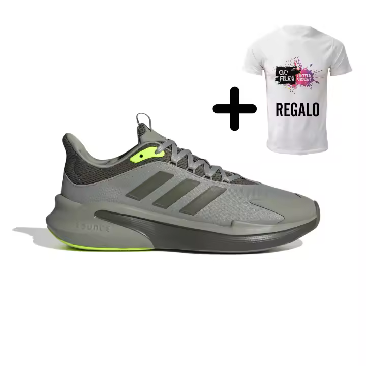 ADIDAS ALPHAEDGE+ IF7296 zapatilla para hombre de tipo Casual y de calle color verde + REGALO CAMISETA - 1