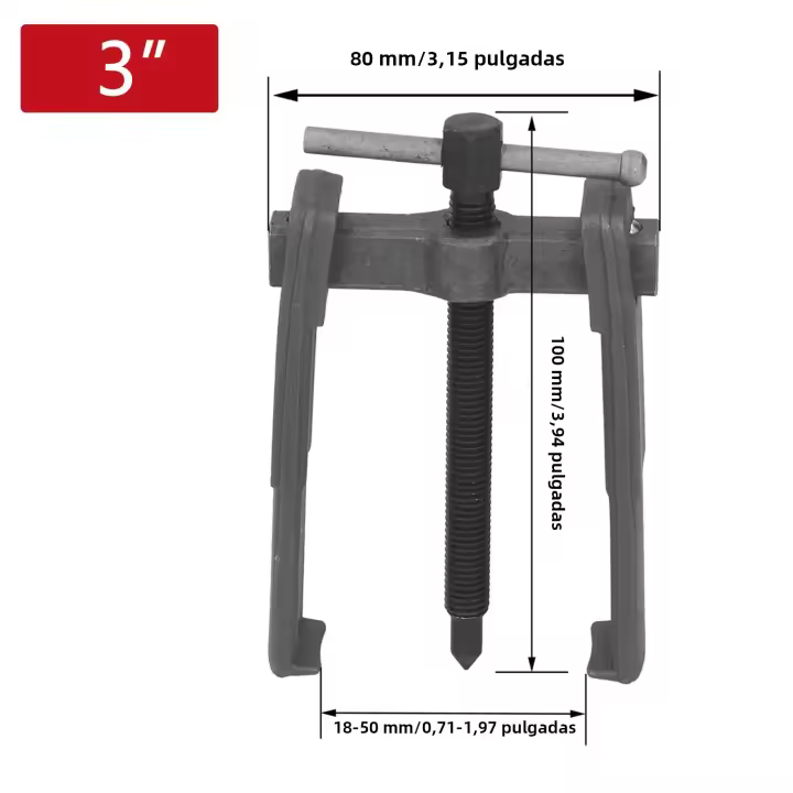 Herramienta De Reparación De Arranque De Rodamientos De Coche 3" 4" 2 Mandíbulas Ajustables Dismantler De Engranajes Industrial - 1