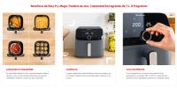 Moulinex Easy Fry Mega, Freidora de aire XL 7,5 L, 8 Programas automáticos, Diseño Compacto, Cocina hasta 8 raciones, Ahorro de energía y tiempo, Piezas aptas lavavajillas,, EZ855BF0 - details 1