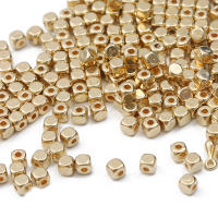 200-300pcs Cuentas De Espaciador Cuadradas CCB Rosa Oro Para Creación De Joyas DIY Pulseras Collares Accesorios Tamaño 3-4mm - details 7