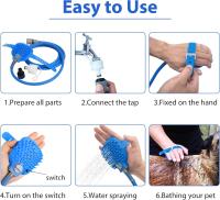 Artifacto de baño para Perros, Boquilla de baño para mascotas, Suministros para Gatos y Perros - details 3