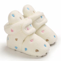 Botas De Otoño Invierno Para Bebés Niños Y Niñas Zapatos De Primera Caminata Cálidos Y Moda Con Bolas Fuzziosas Antideslizantes Para Niños Y Niñas De 0 a 1 Año - details 5