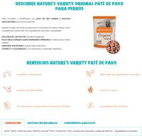 Nature´S Variety Original Paté Pavo Perros Medium/Maxi - Pack 8 X 300 Gr - details 0