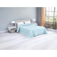 Colcha de Verano Reversible Lira Aqua | Ligera, Transpirable y Suave | Diseño Moderno y Elegante para Cama 90, 105, 135 y 150 cm | Fácil de Lavar | Microfibra Poliéster 100% | Ideal para Dormitorio Juvenil, Principal u Hospedaje Económico - details 0
