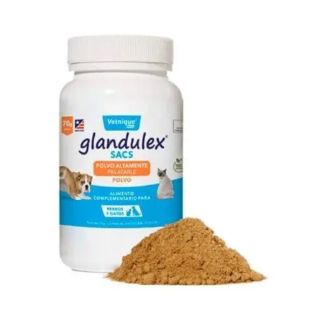 JT Pharma Glandulex Sacs Polvo para Perros y Gatos  Polvo para Problemas de Glándulas Anales de Perros - 1