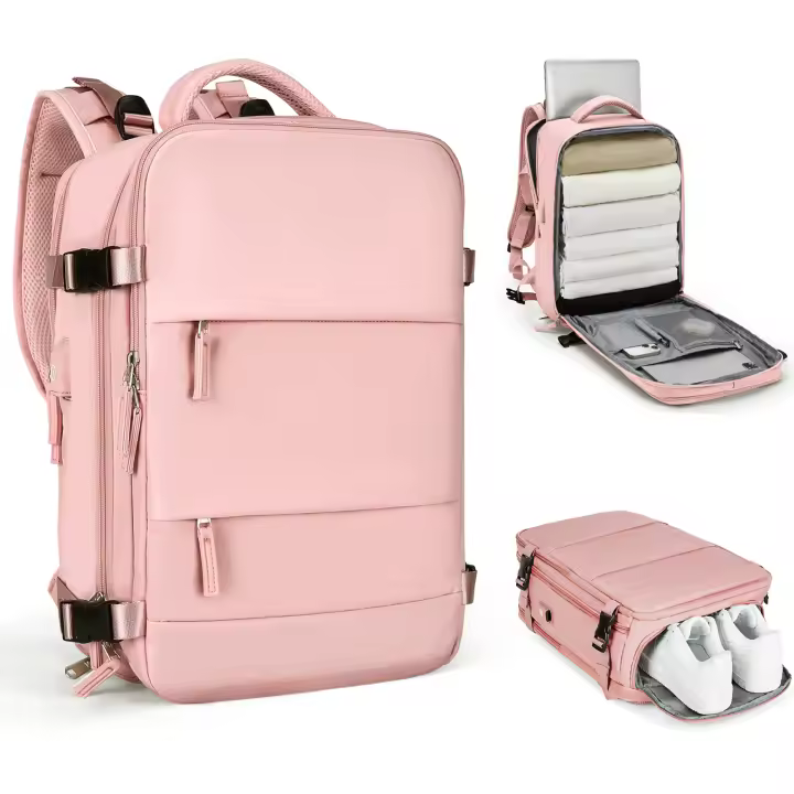 Mochila De Viaje Para Mujer Wizzair Cabin 40x30x20 Capacidad Grande Impermeable Casual Bolsa Suitcase Para Portátil - 1