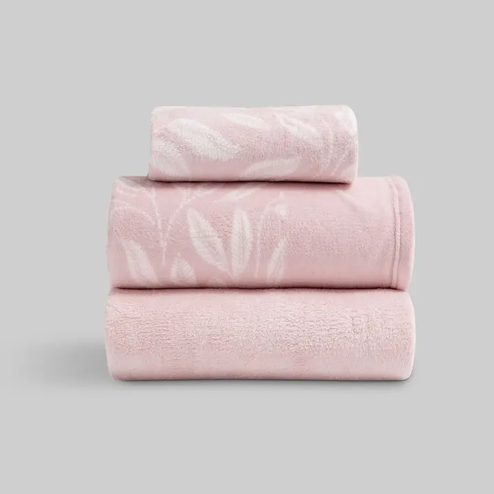 Llartextil Juego de Sábanas Coralina Uriel Rosa Palo | Más Calidad y Durabilidad - 1